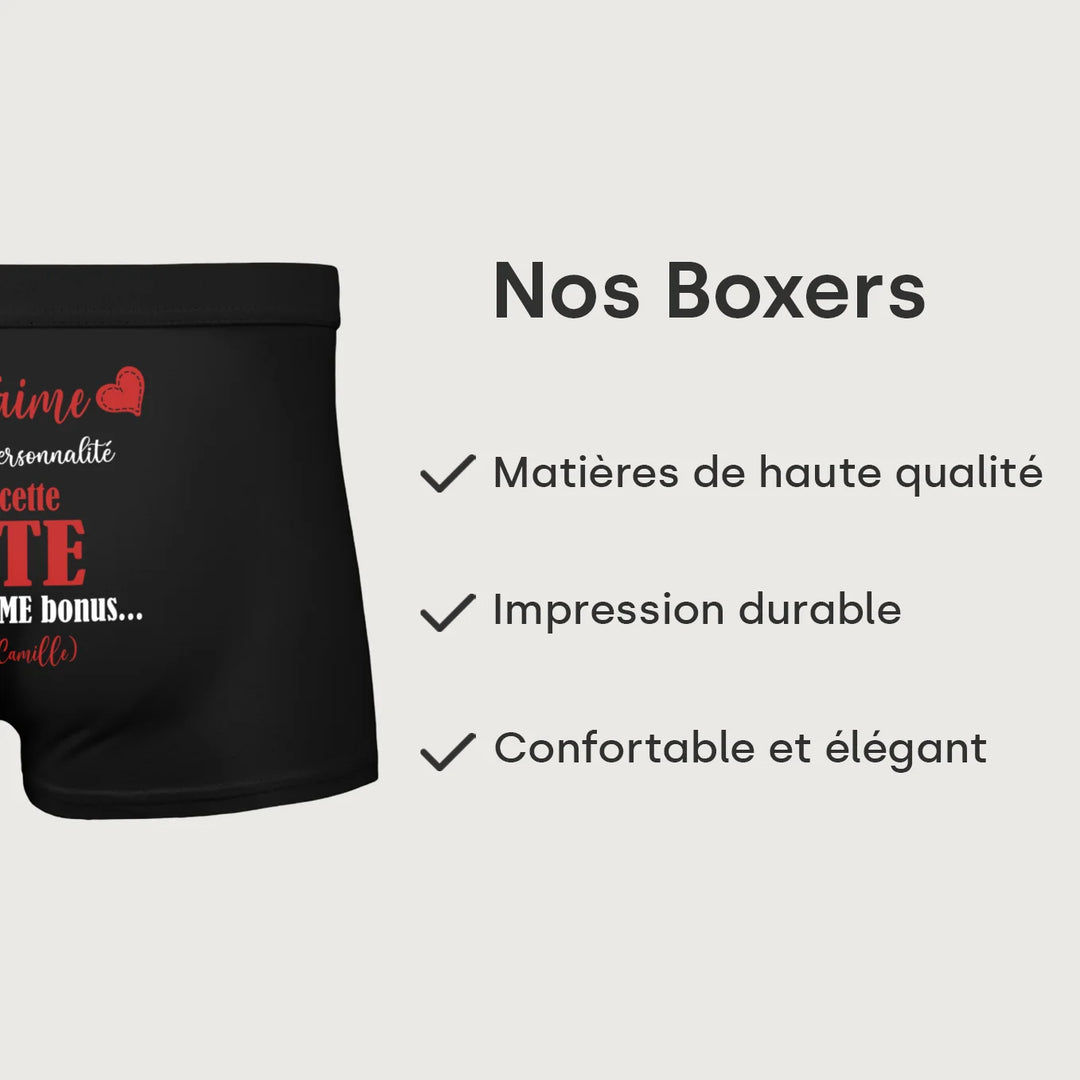 Boxer personnalisé "Extra Bonus"