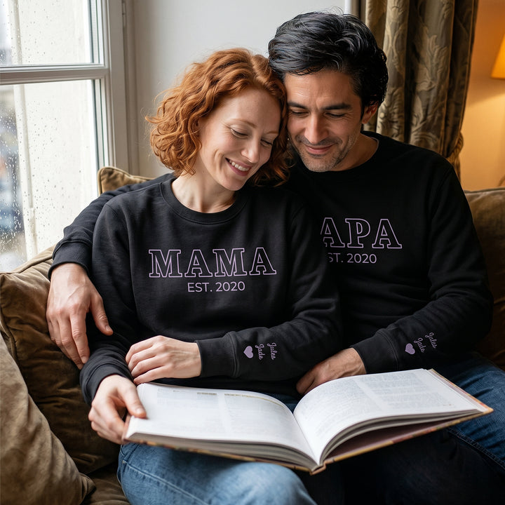 Sweat personnalisé en duo "Parents"