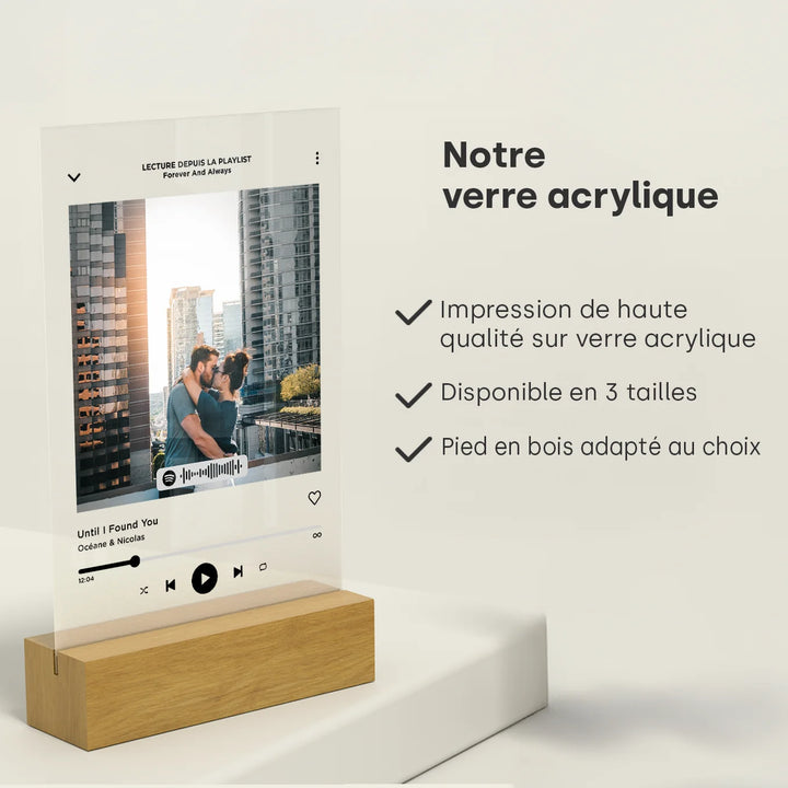 Présentoir acrylique « Chanson préférée »