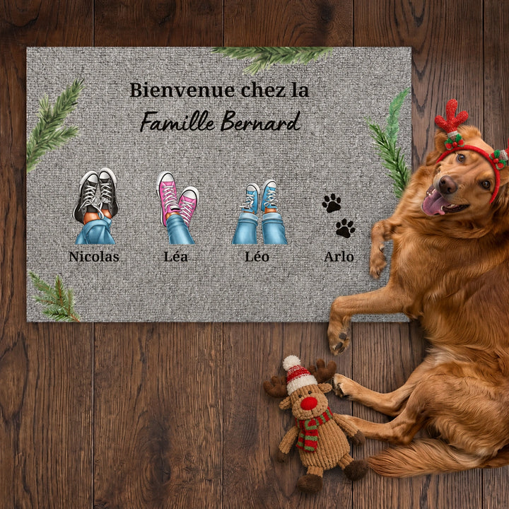 Paillasson personnalisé « Vos Baskets » – Noël - famwalls, market_france