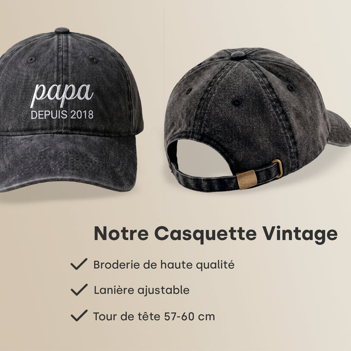 Casquette personnalisée "Papa"