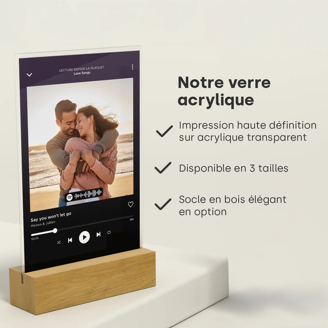 Présentoir acrylique « Chanson préférée »