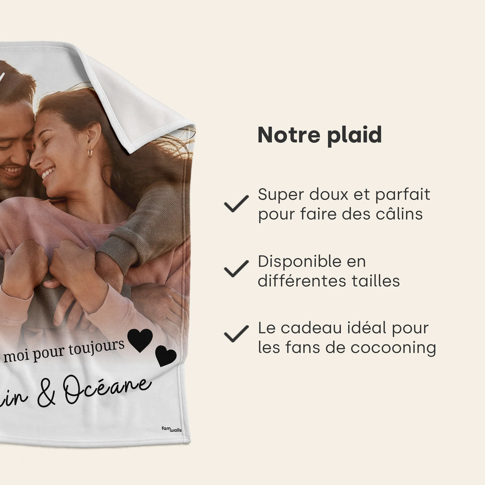 Plaid personnalisé « Photo et texte » - famwalls, market_france