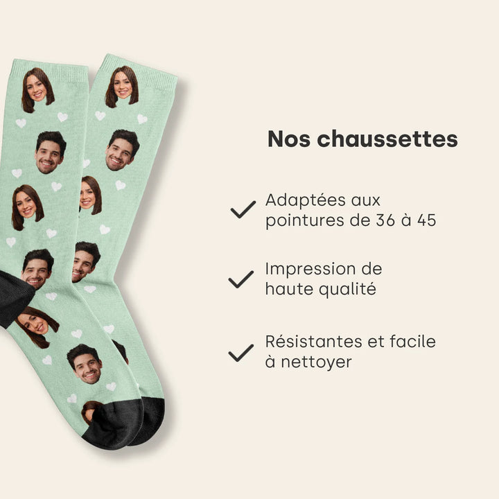 Chaussettes Personnalisées « Photo »