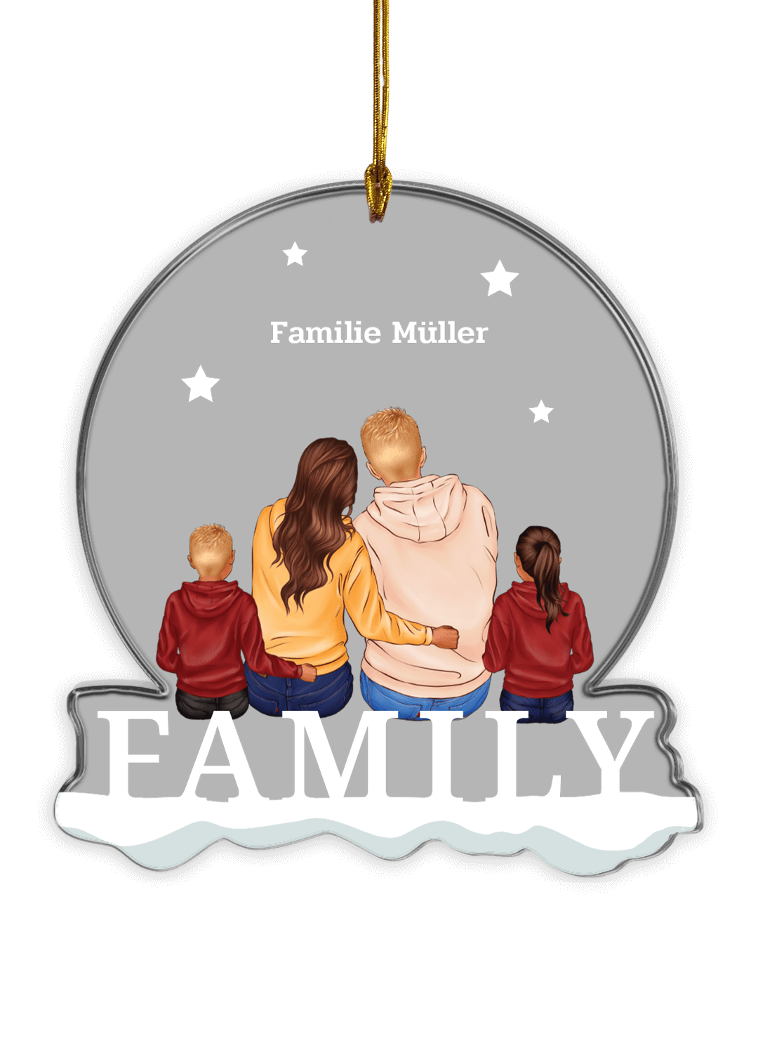 ''Family'' Weihnachtsanhänger famwalls