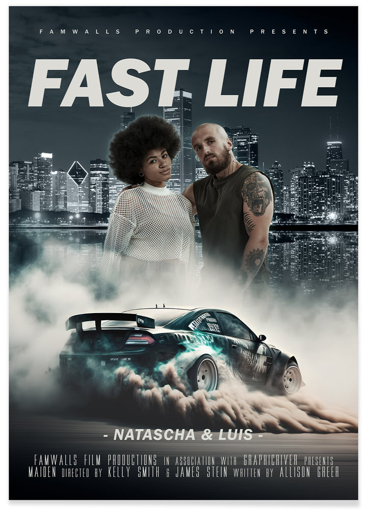 Filmposter "Fast Life" famwalls