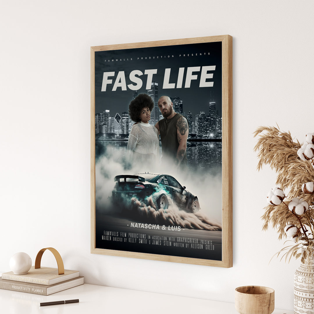 Filmposter "Fast Life" famwalls