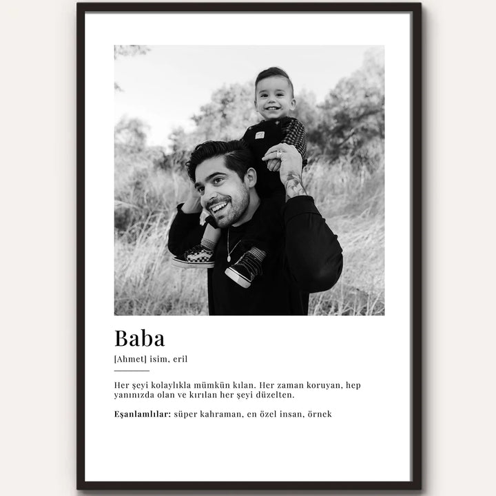 Fotoposter "Baba Definition" Türkisch famwalls