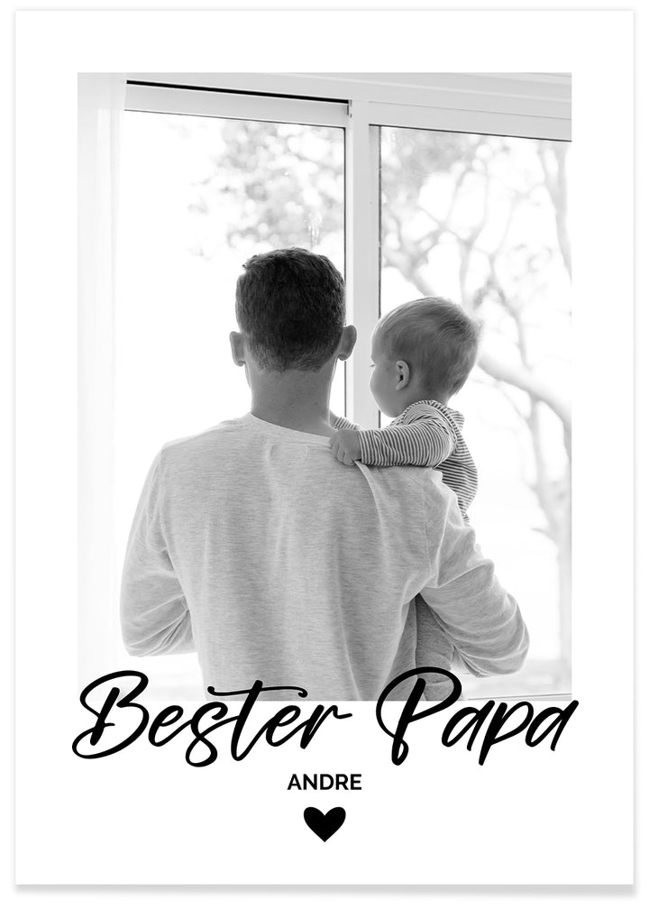 Fotoposter "Bester Papa" famwalls