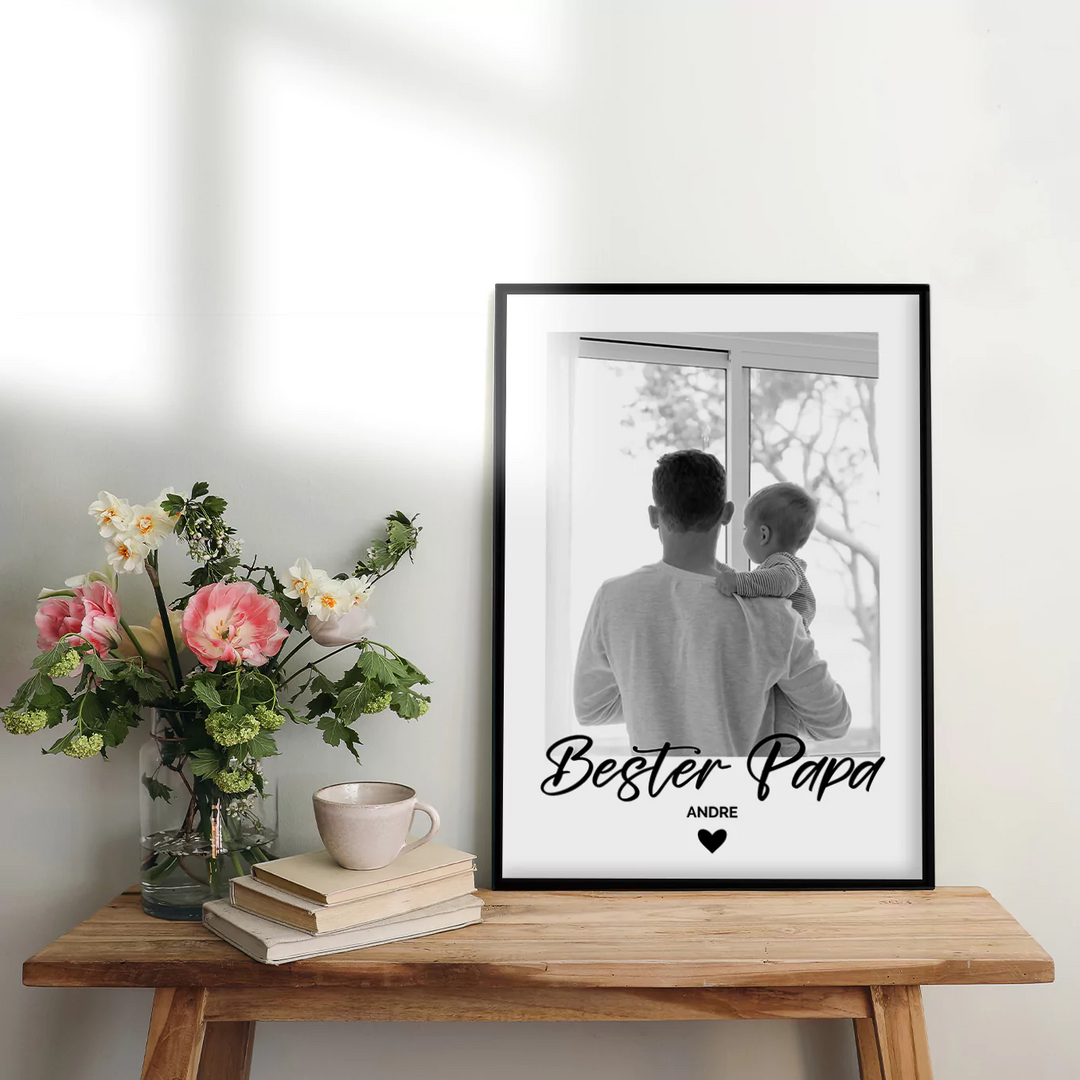 Fotoposter "Bester Papa" famwalls