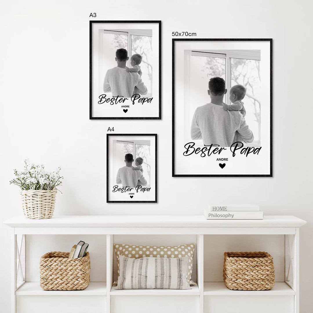 Fotoposter "Bester Papa" famwalls