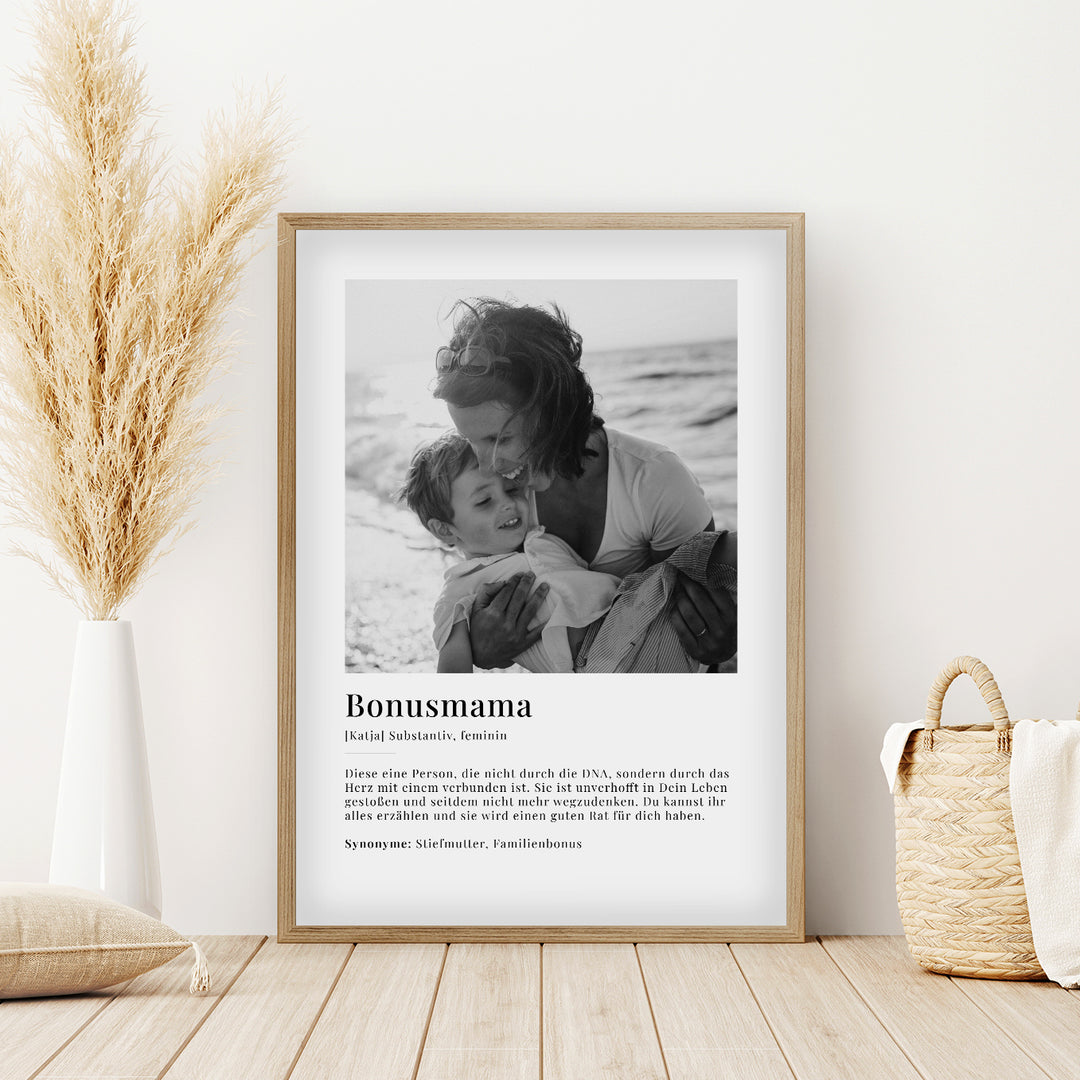 Fotoposter "Bonusmama Definition" famwalls