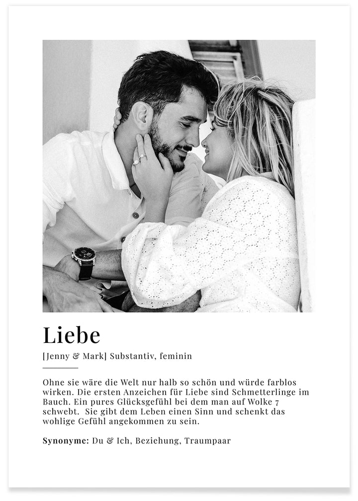 Fotoposter "Liebe Definition" famwalls