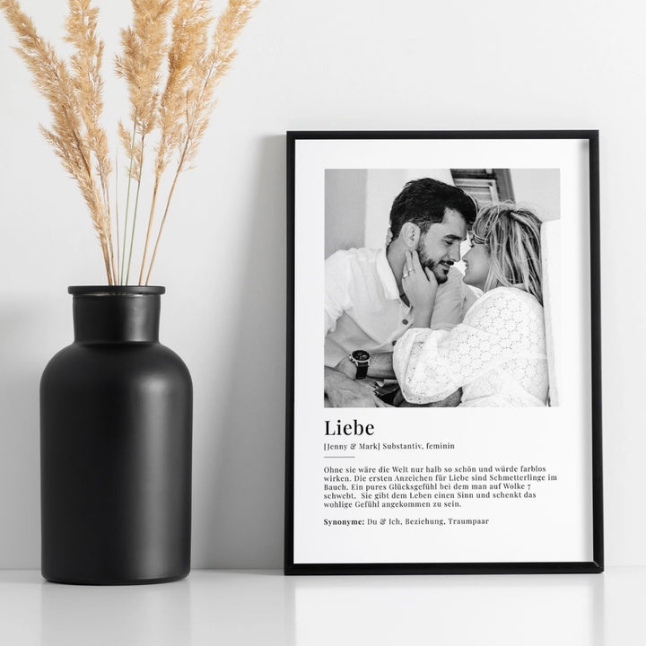 Fotoposter "Liebe Definition" famwalls