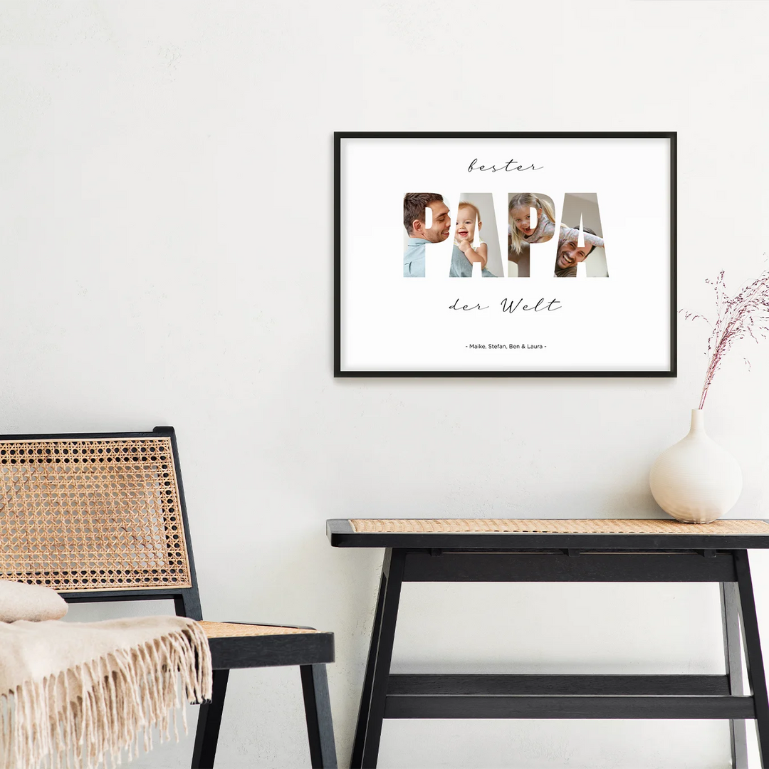 Fotoposter "Papa Wort" famwalls