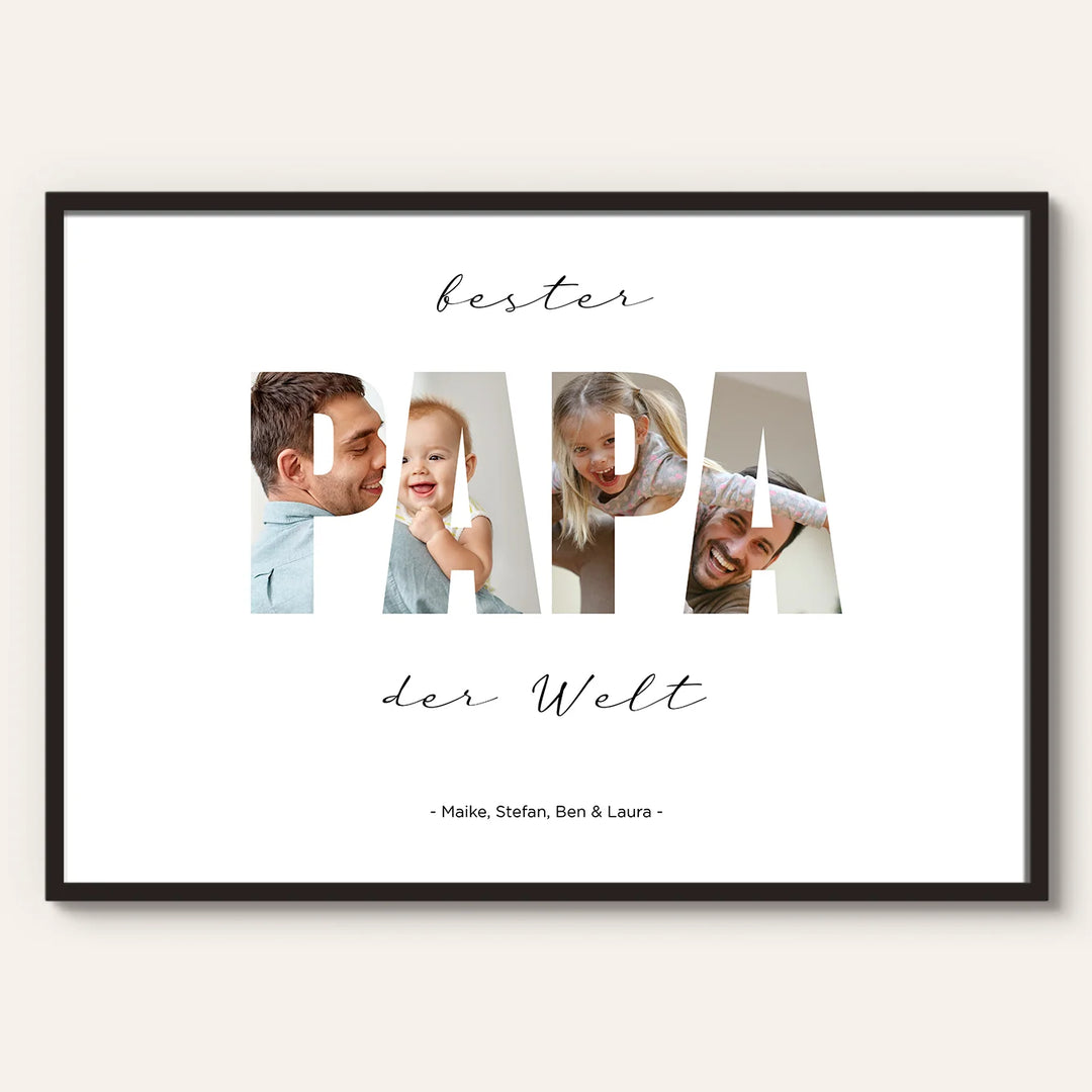 Fotoposter "Papa Wort" famwalls