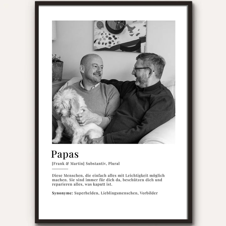 Fotoposter "Papas Definition" famwalls