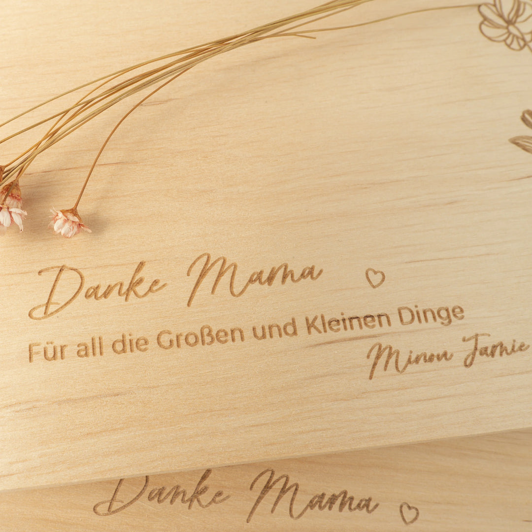 Frühstücksbrettchen "Danke Mama" famwalls