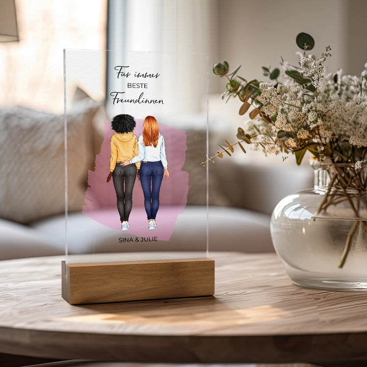 Personalisierte Acryltafel "Beste Freundinnen" famwalls