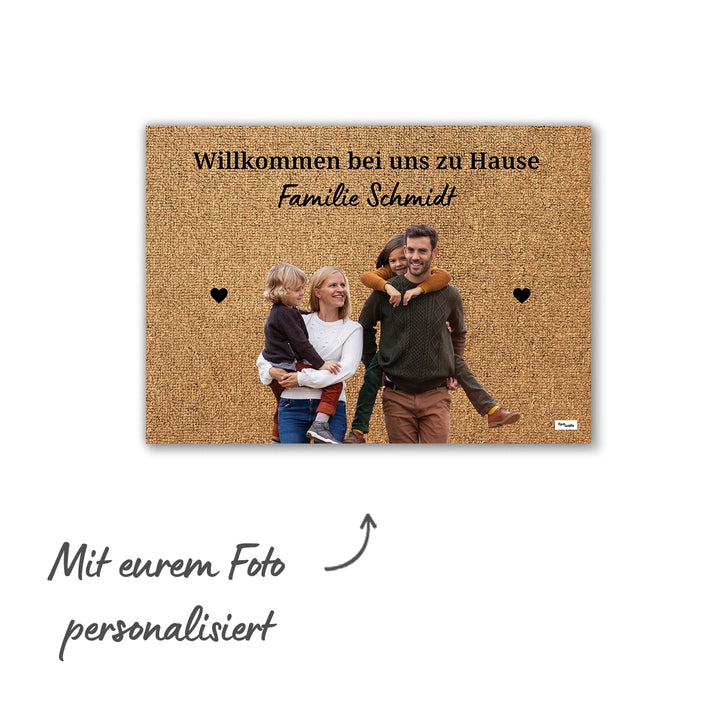 Personalisierte Fußmatte ''Foto & Text'' famwalls