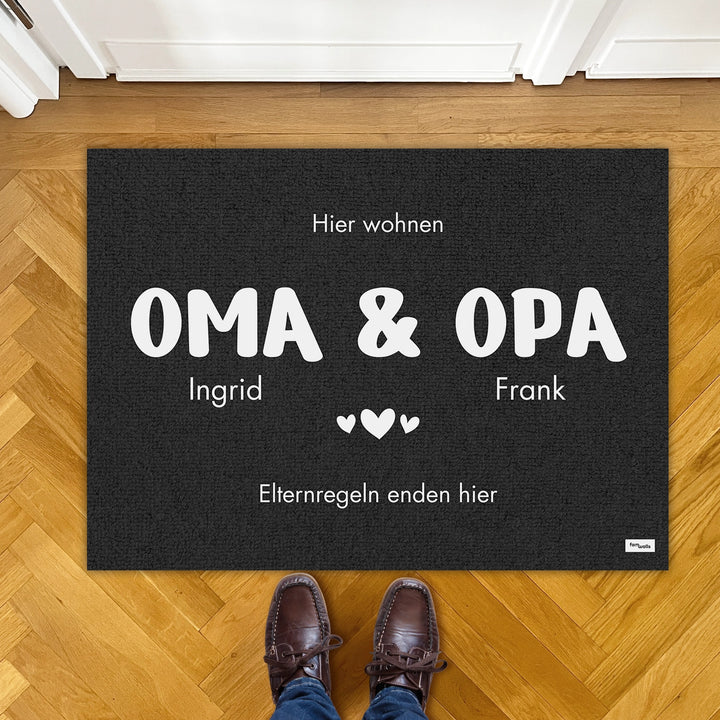 Personalisierte Fußmatte "Oma & Opa" famwalls