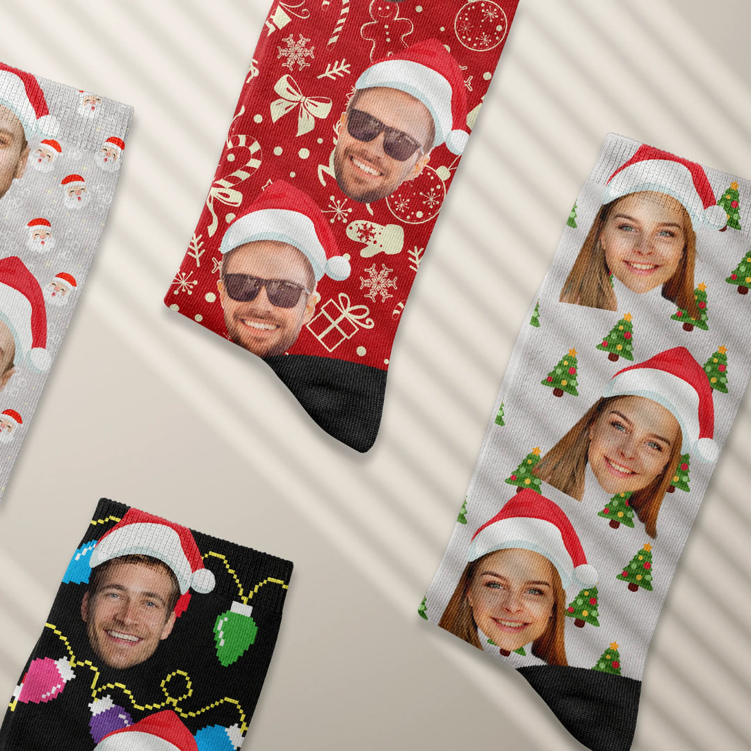 Personalisierte Socken "Weihnachten" mit Foto famwalls