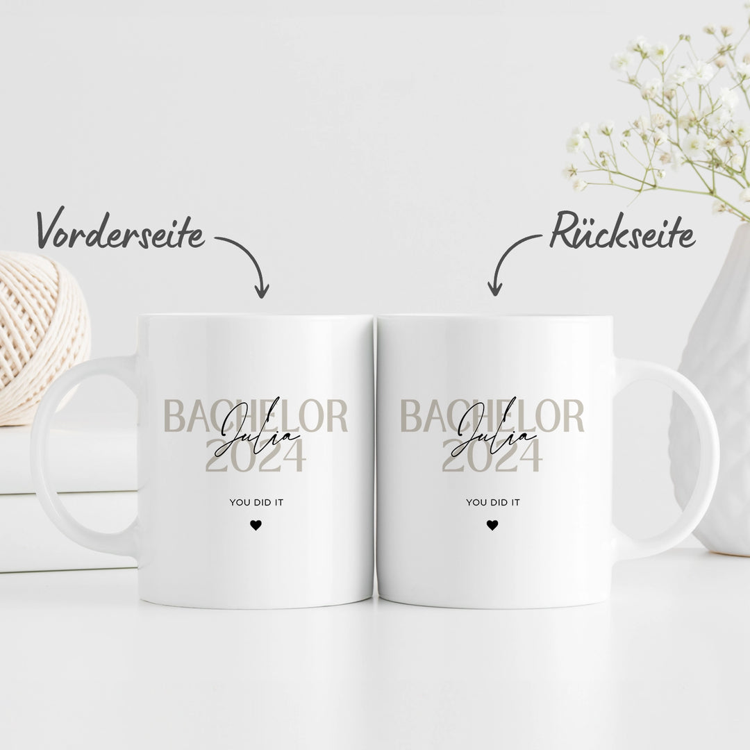 Personalisierte Tasse "Bachelor" famwalls