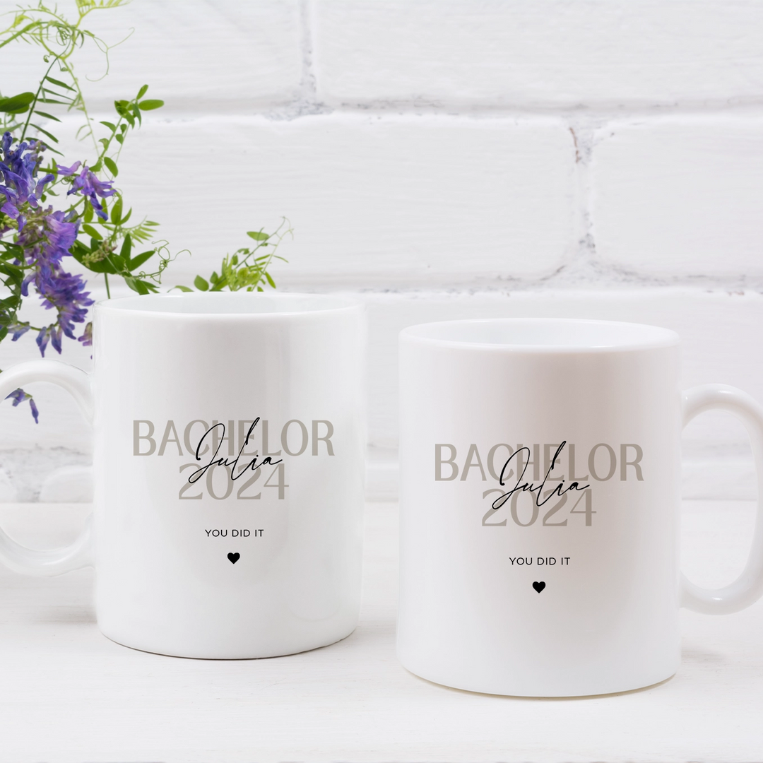 Personalisierte Tasse "Bachelor" famwalls