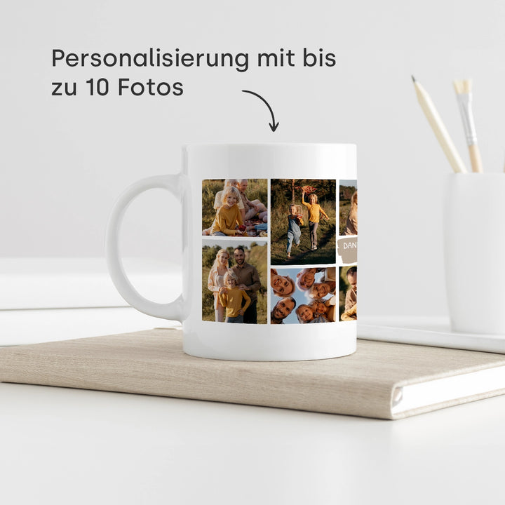 Personalisierte Tasse "Foto Collage" famwalls