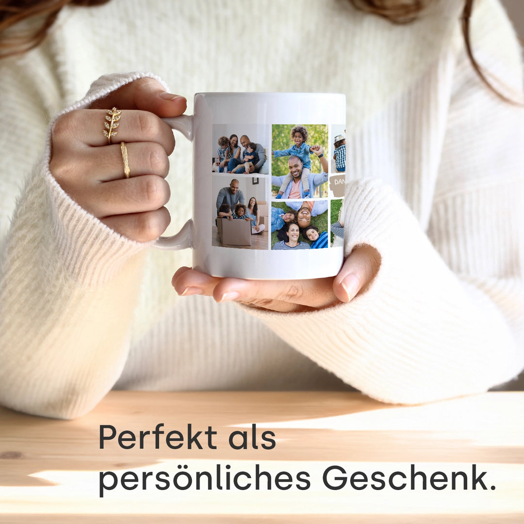 Personalisierte Tasse "Foto Collage" famwalls