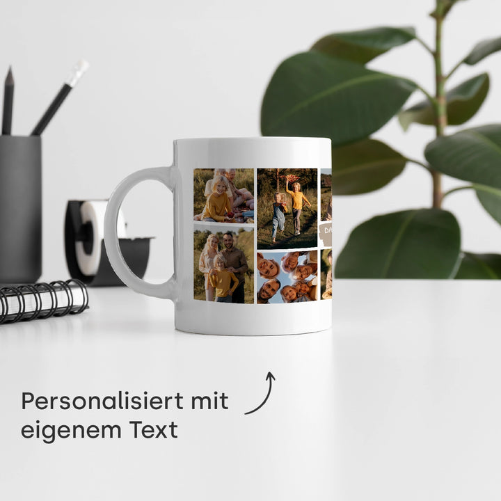 Personalisierte Tasse "Foto Collage" famwalls