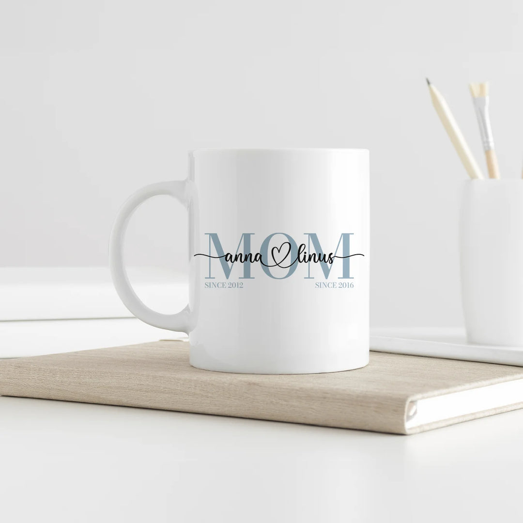 Personalisierte Tasse "Mom" famwalls