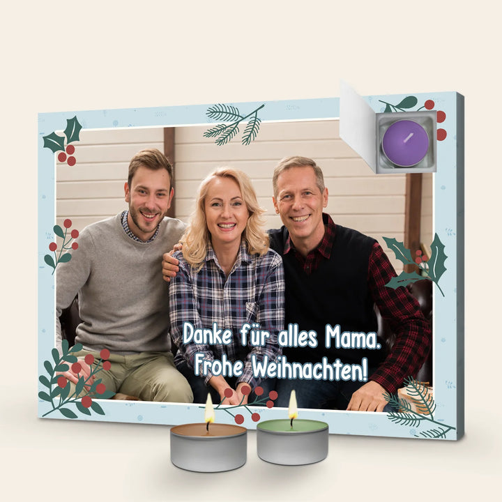 Personalisierter Duftkerzen Adventskalender "Mama" famwalls