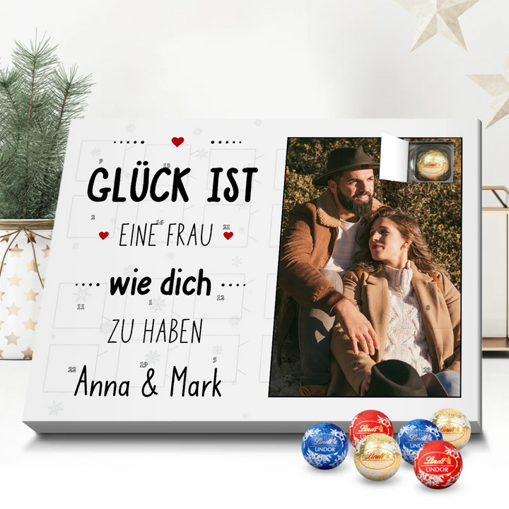 Personalisierter Lindt Adventskalender "Partnerin" famwalls