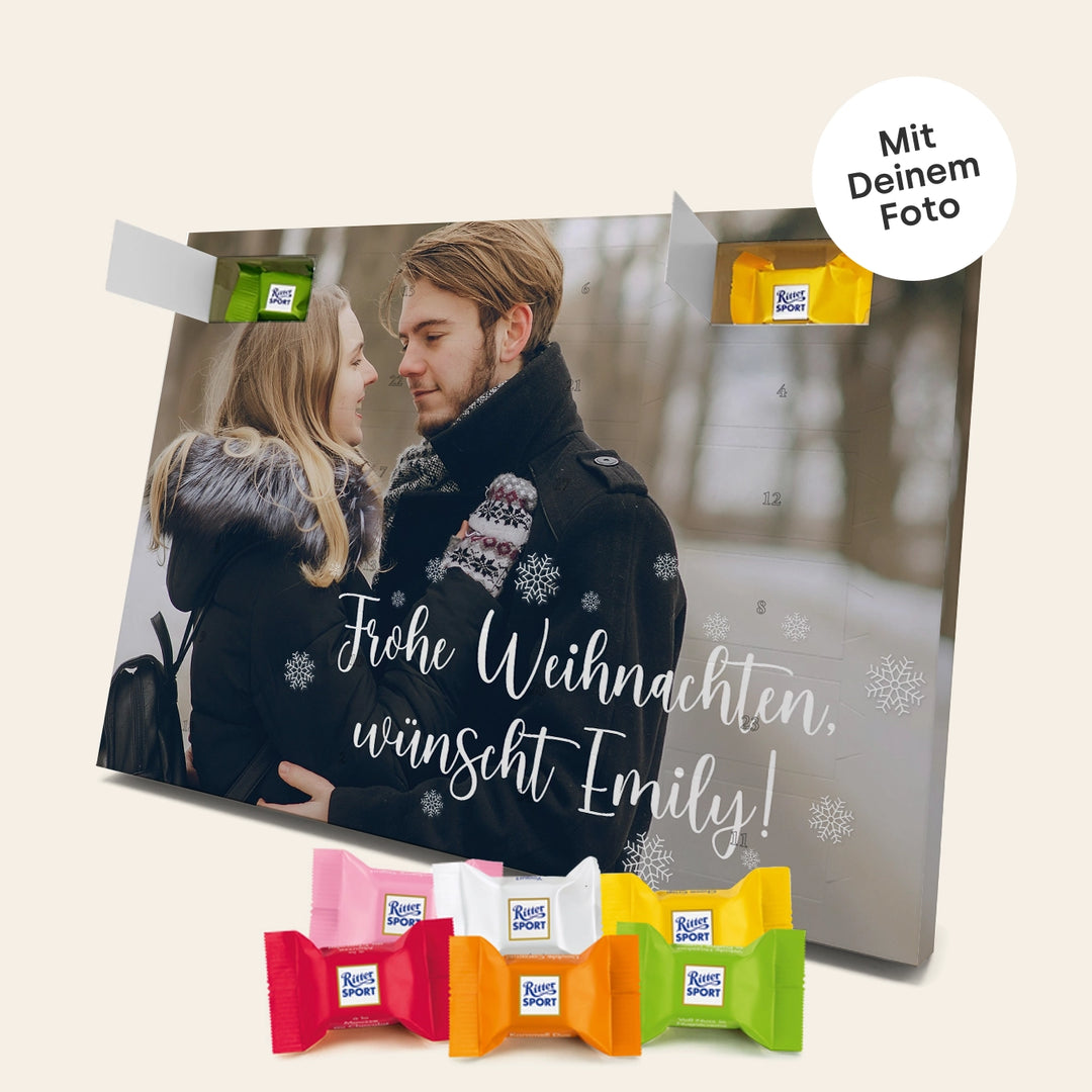 Personalisierter Ritter Sport Adventskalender "Weihnachten" famwalls