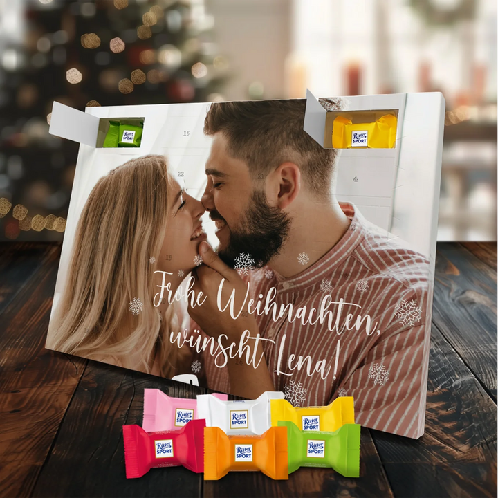 Personalisierter Ritter Sport Adventskalender "Weihnachten" famwalls