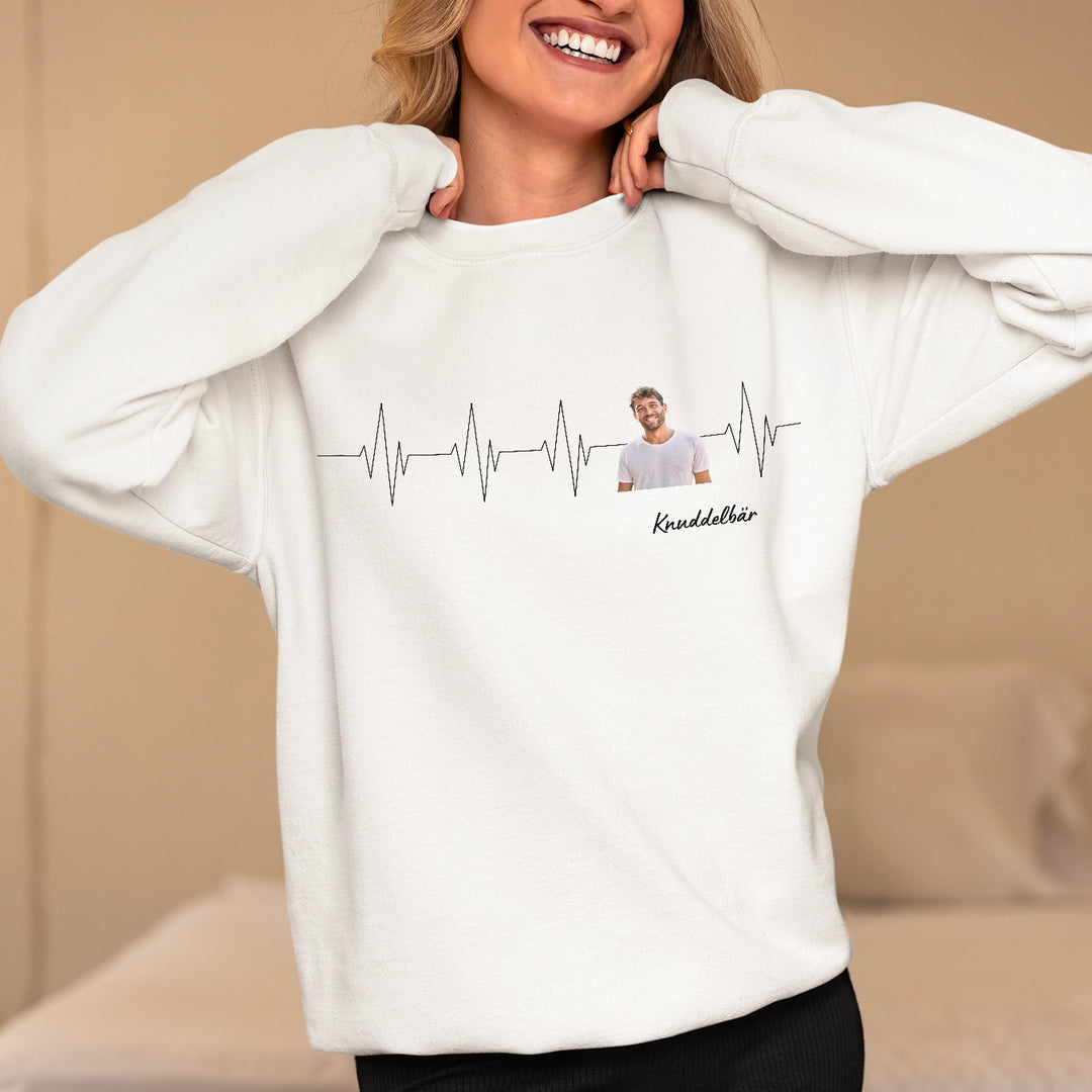 Personalisierter Sweater "Herzschlag Pärchen" famwalls