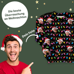 Pull de Noël moche personnalisé « Votre photo »