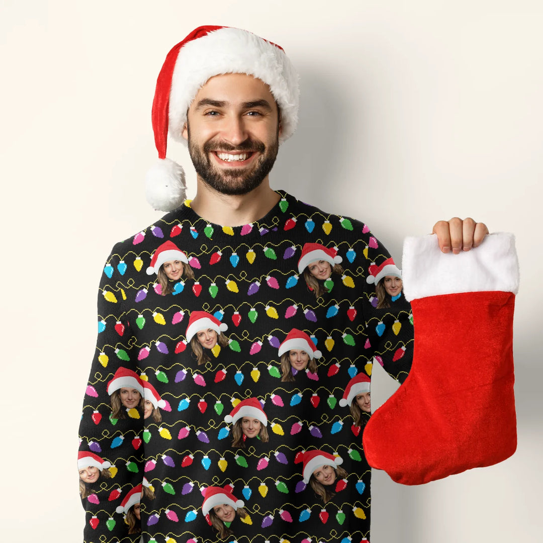 Personalisierter Ugly Christmas Sweater "Dein Foto" famwalls