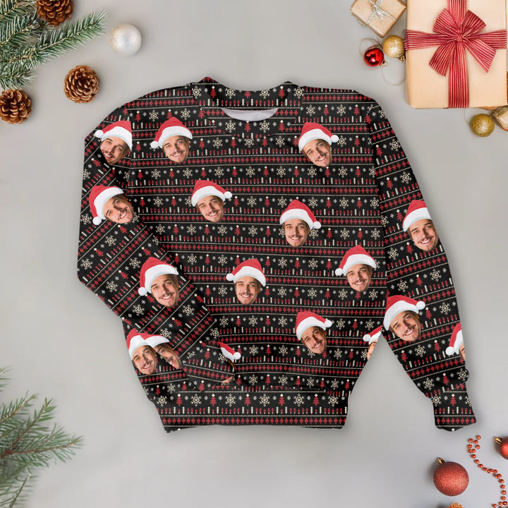 Personalisierter Ugly Christmas Sweater "Schnee" famwalls