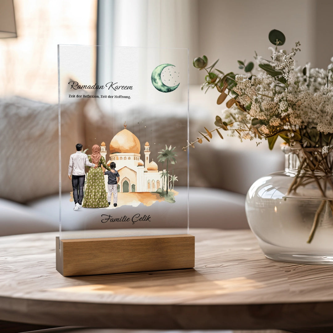 Personalisiertes Acryl-Glas ''Ramadan'' famwalls