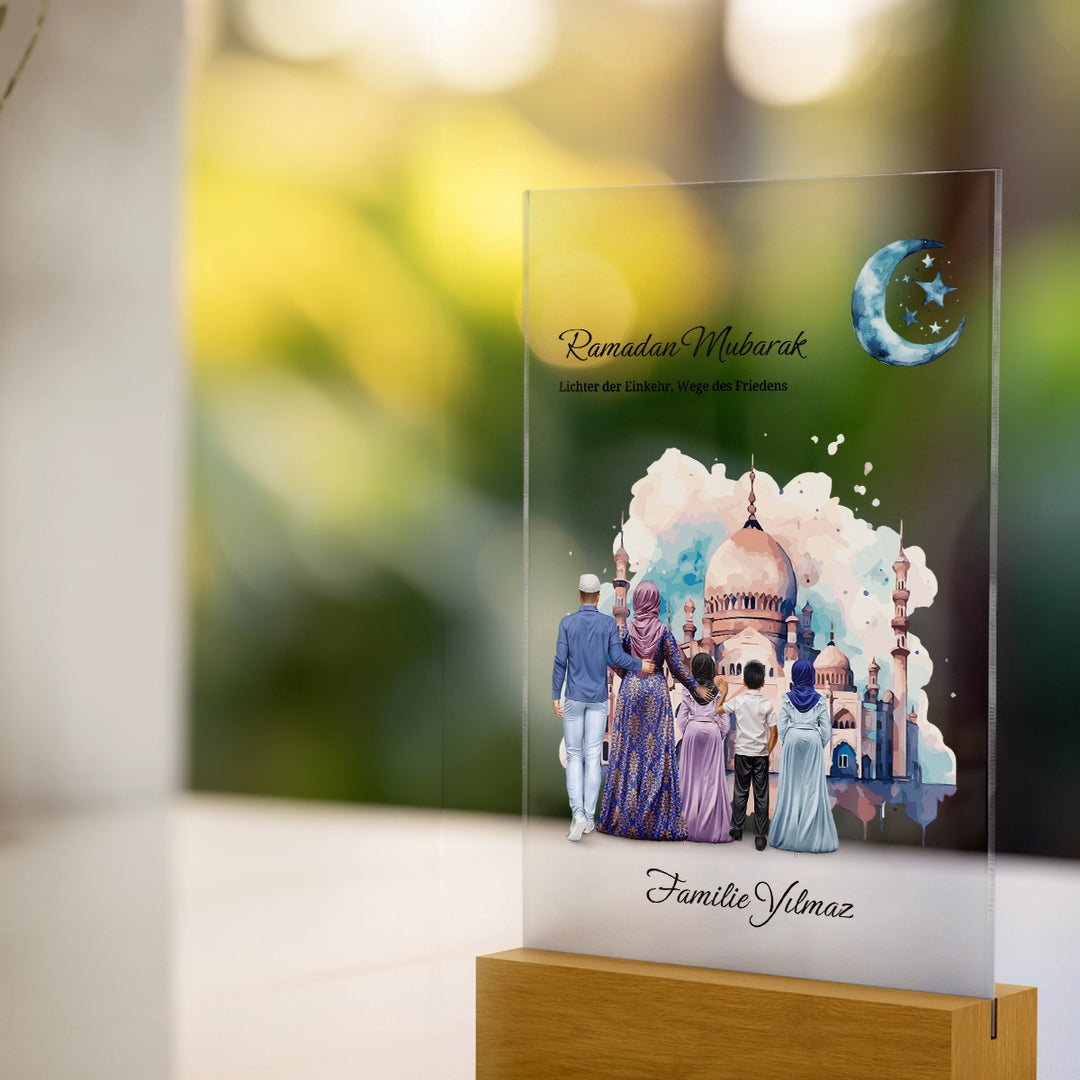 Personalisiertes Acryl-Glas ''Ramadan'' famwalls