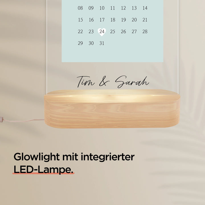 Personalisiertes Glowlight "Unser Tag" famwalls