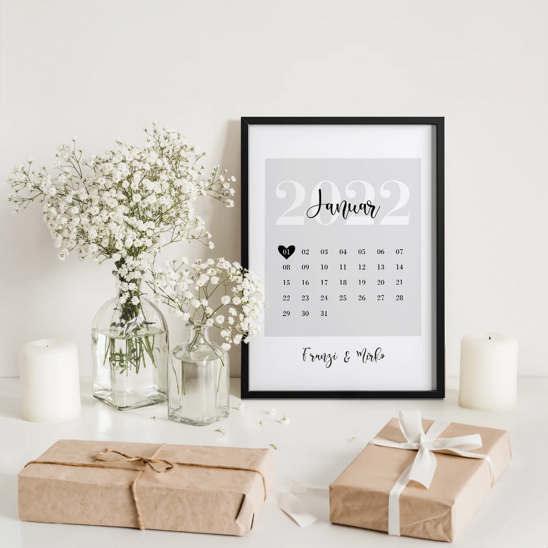 Personalisiertes Hochzeitsposter "Our Special Date" famwalls