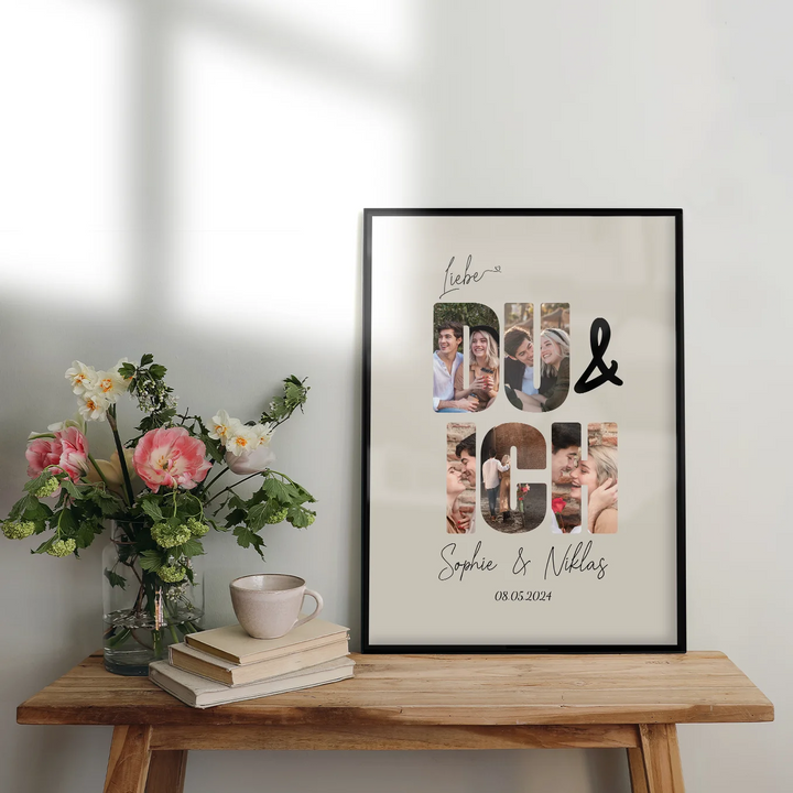 Personalisiertes Poster "Du & Ich" - famwalls