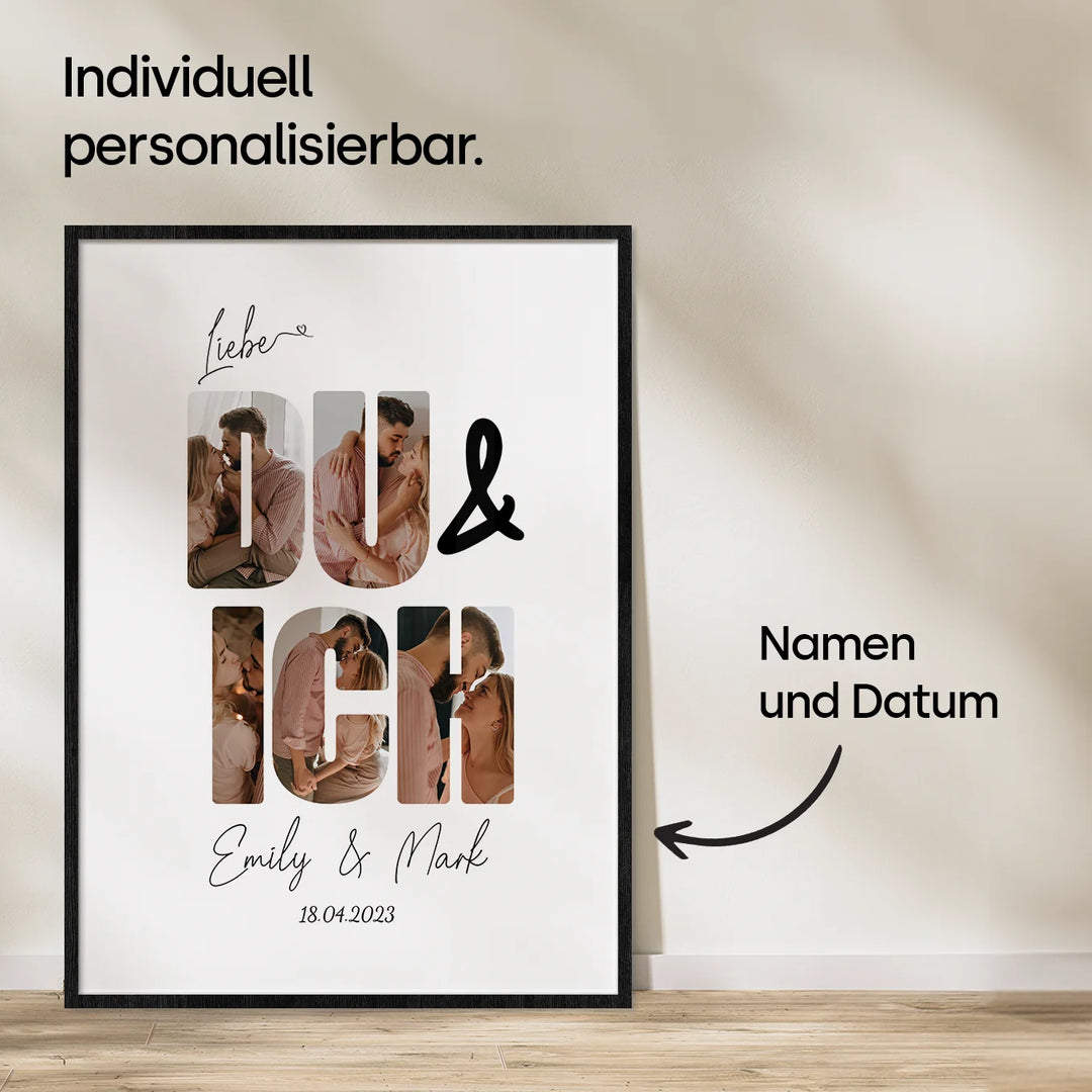 Personalisiertes Poster "Du & Ich" - famwalls