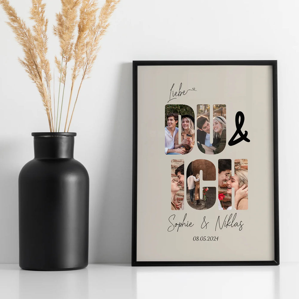 Personalisiertes Poster "Du & Ich" - famwalls