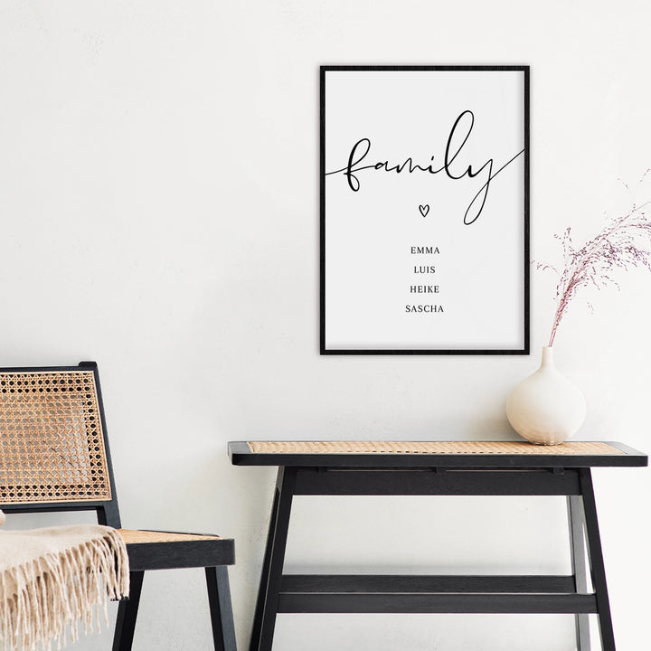 Personalisiertes Poster "Family" - famwalls