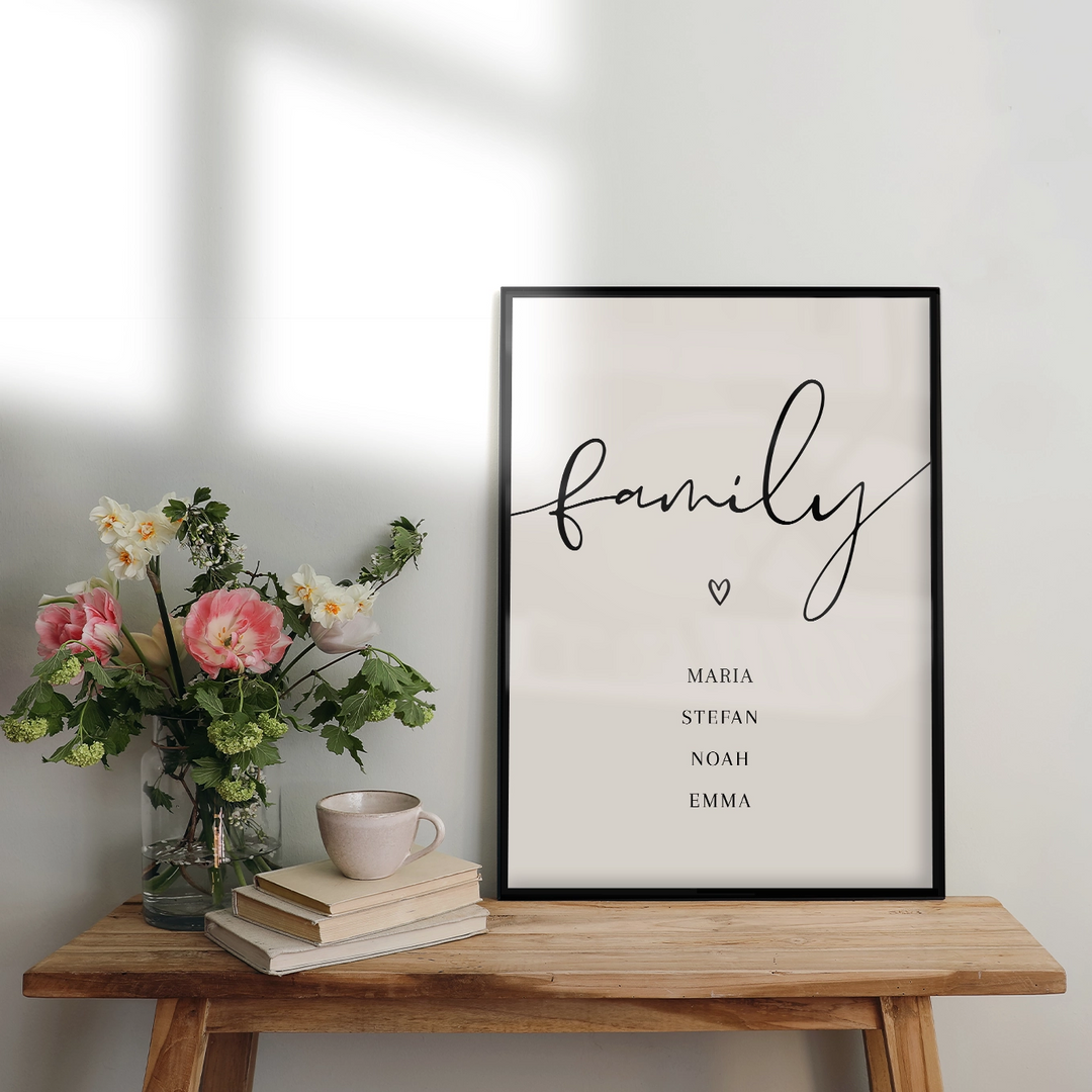 Personalisiertes Poster "Family" - famwalls