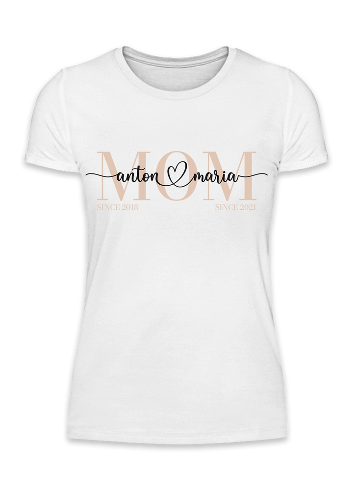 Personalisiertes T-Shirt "Mom" famwalls